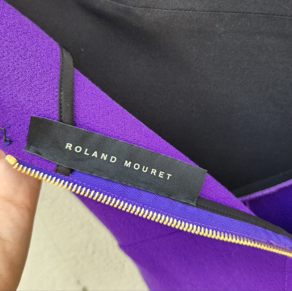 Roland Mouret Purple One Shoulder Mini Dress - Picture 5 of 12